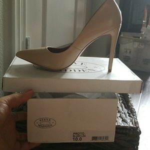 Steve Madden tan blush pumps heels tan